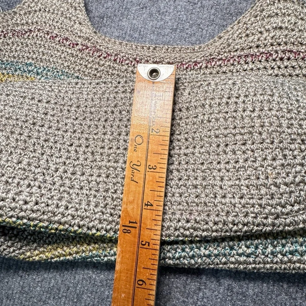 The Sak Belle Tote Shoulder Bag Slouchy Handbag Purse Rainbow Stripe EXTRA CHARM